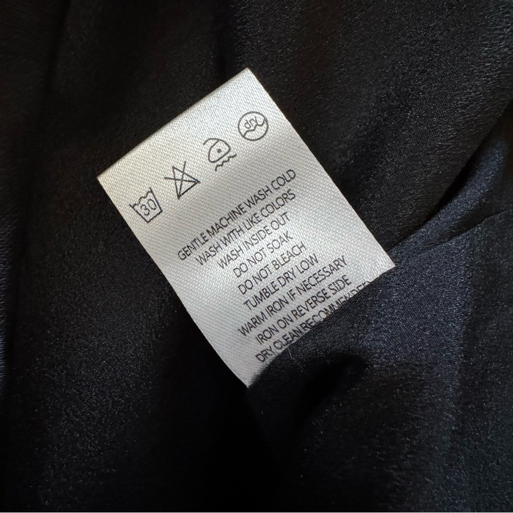 Beulah Style Black Off Shoulder Satin Midi Dress Puff Sleeves - Picture 16 of 16